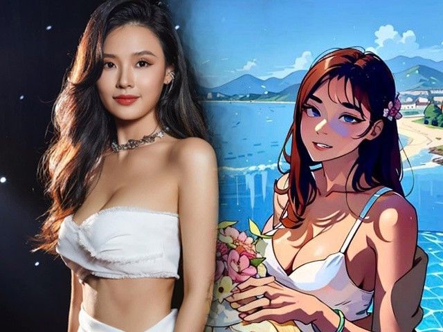 gai xinh anime mac bikini net quyen ru giua the gioi hoat hinh va thuc te 697d1416a4554